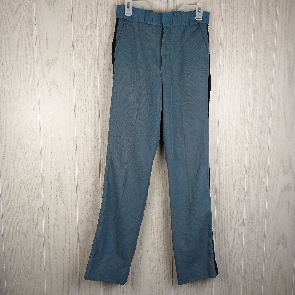 Executive Service Mens 30 Blue with black strip Uniform Work Pants AFLCIO CLC.